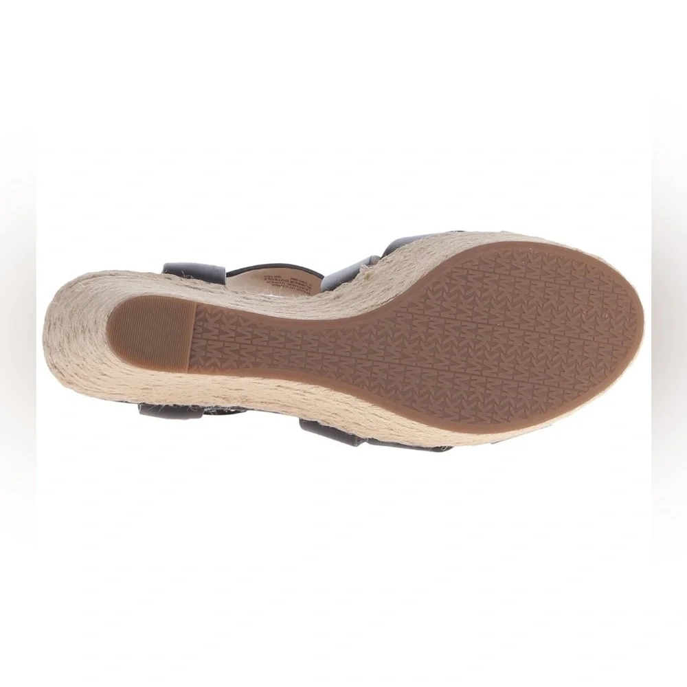 Michael Kors Celia Wedge Sandals - Black/Silver - US 9 - Picture 7 of 7